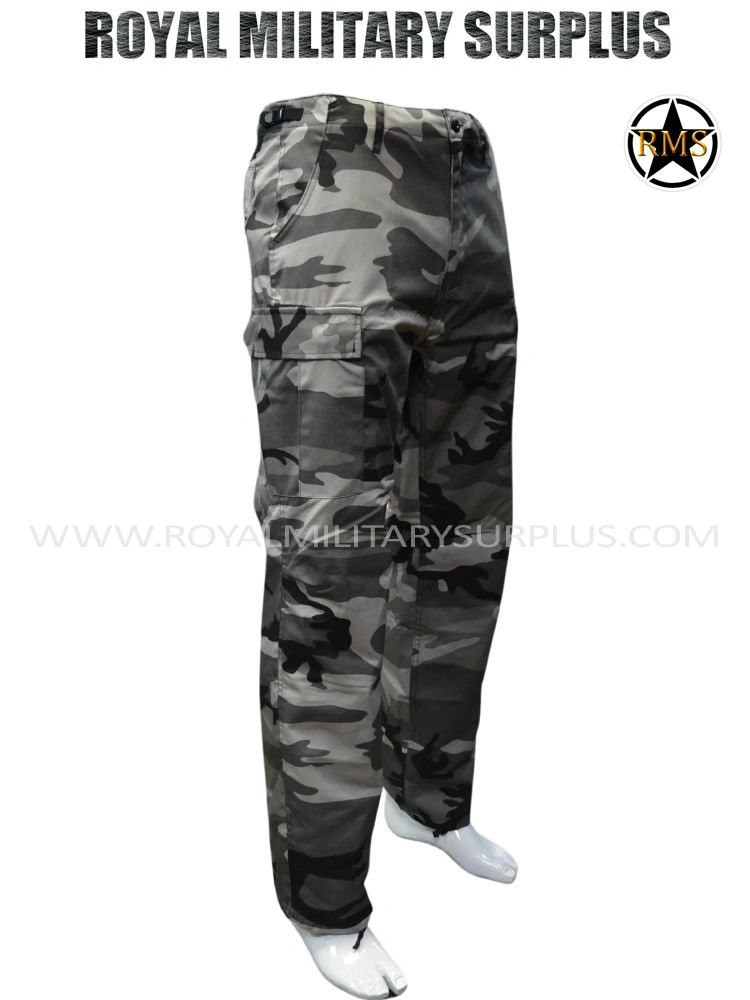 Chemise À Manches Longues Camouflage Rouge Urban City Camo Bdu Moyen